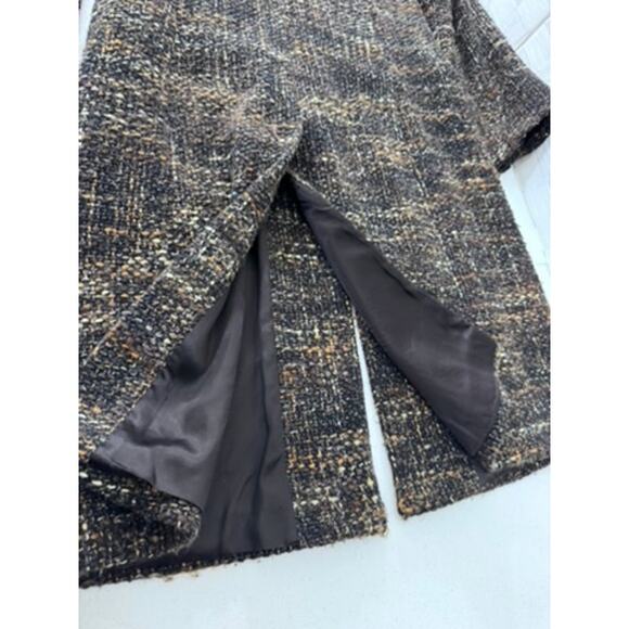 "ENZO ANGIOLINI" Wool Womens Trench Coat, SZ M, Quiet Luxury, Old Money, Rustic - Picture 14 of 14